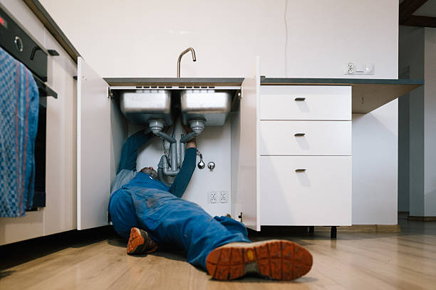 Professional Plumbing technician working in Byfield, MA